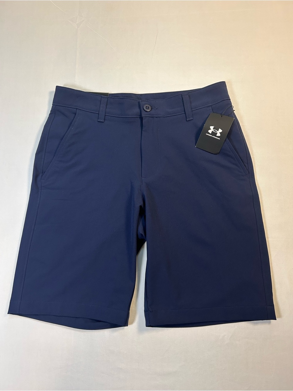 NWT Under Armour UA Tech Golf Shorts Mens 30 Navy Blue Golf Athletic 10" Inseam